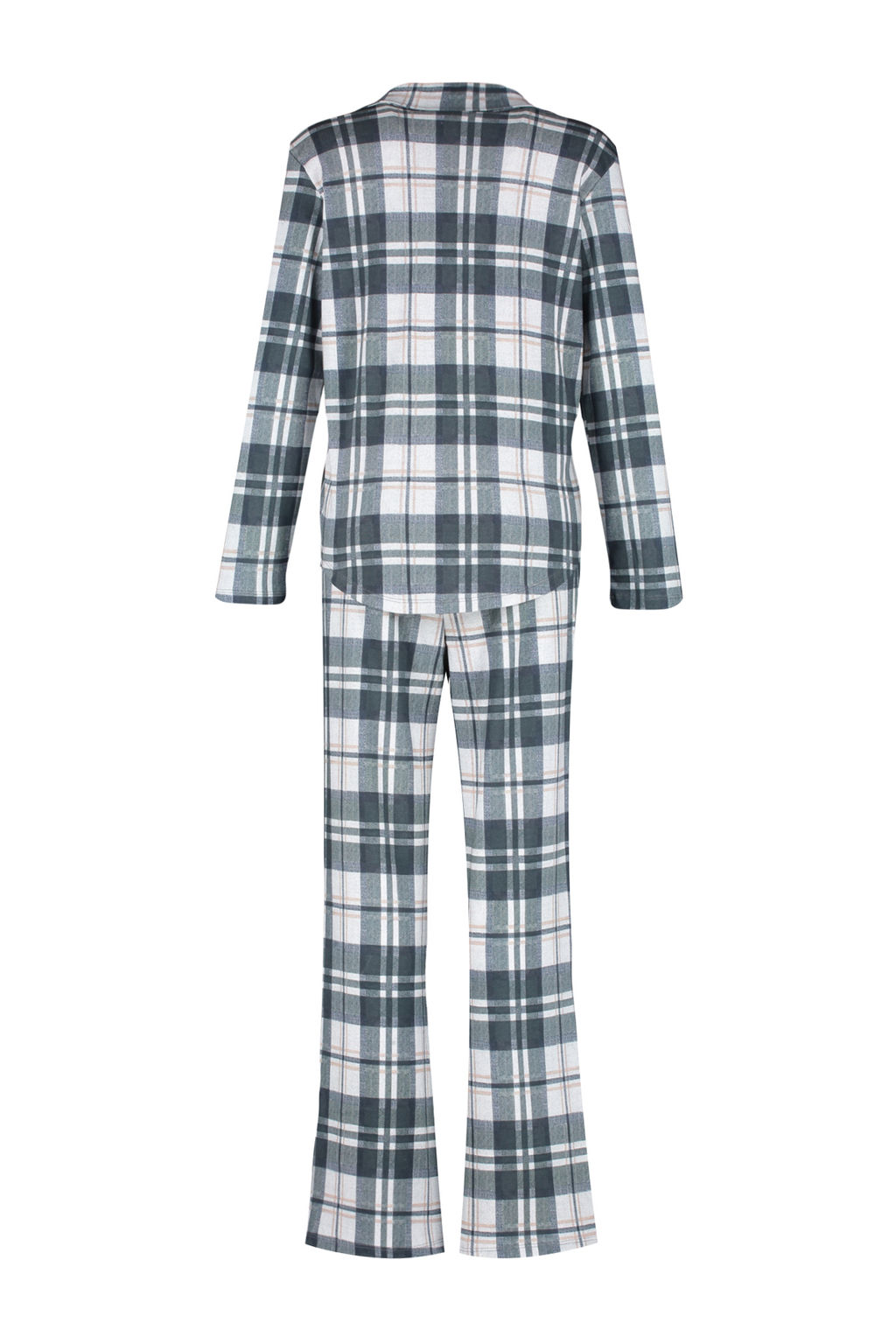 Cok Renkli %100 Pamuk Ekoseli Gomlek-Pantolon Orme Pijama Tak?m? THMAW24PT00251 - Trendyolmilla фото 8