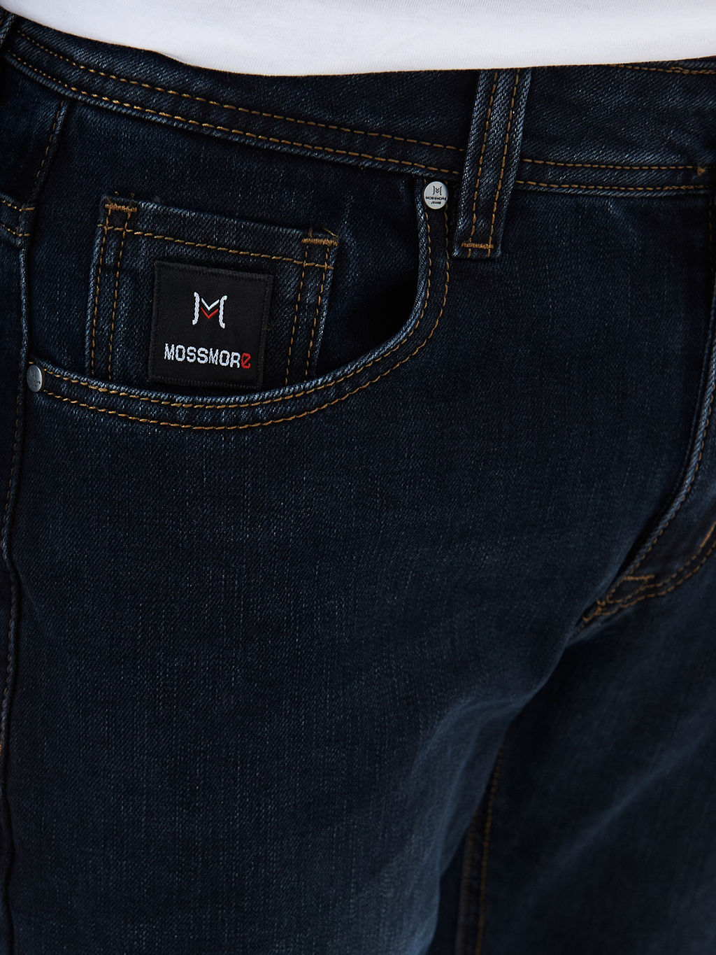 Утепленные мужские джинсы прямые кроя с начесом - Mossmore фото 17