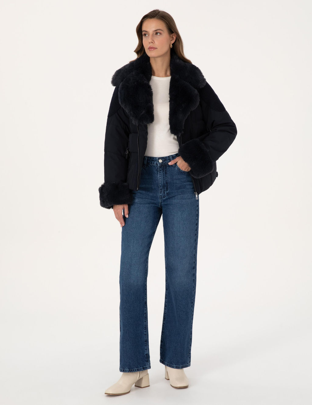 Lacivert Comfort Fit Mont - Pierre cardin фото 4