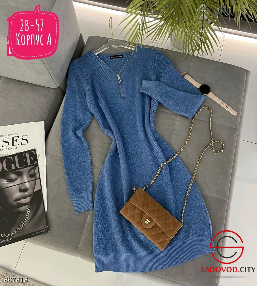 Женское платье однотонное - Fiona фото 6