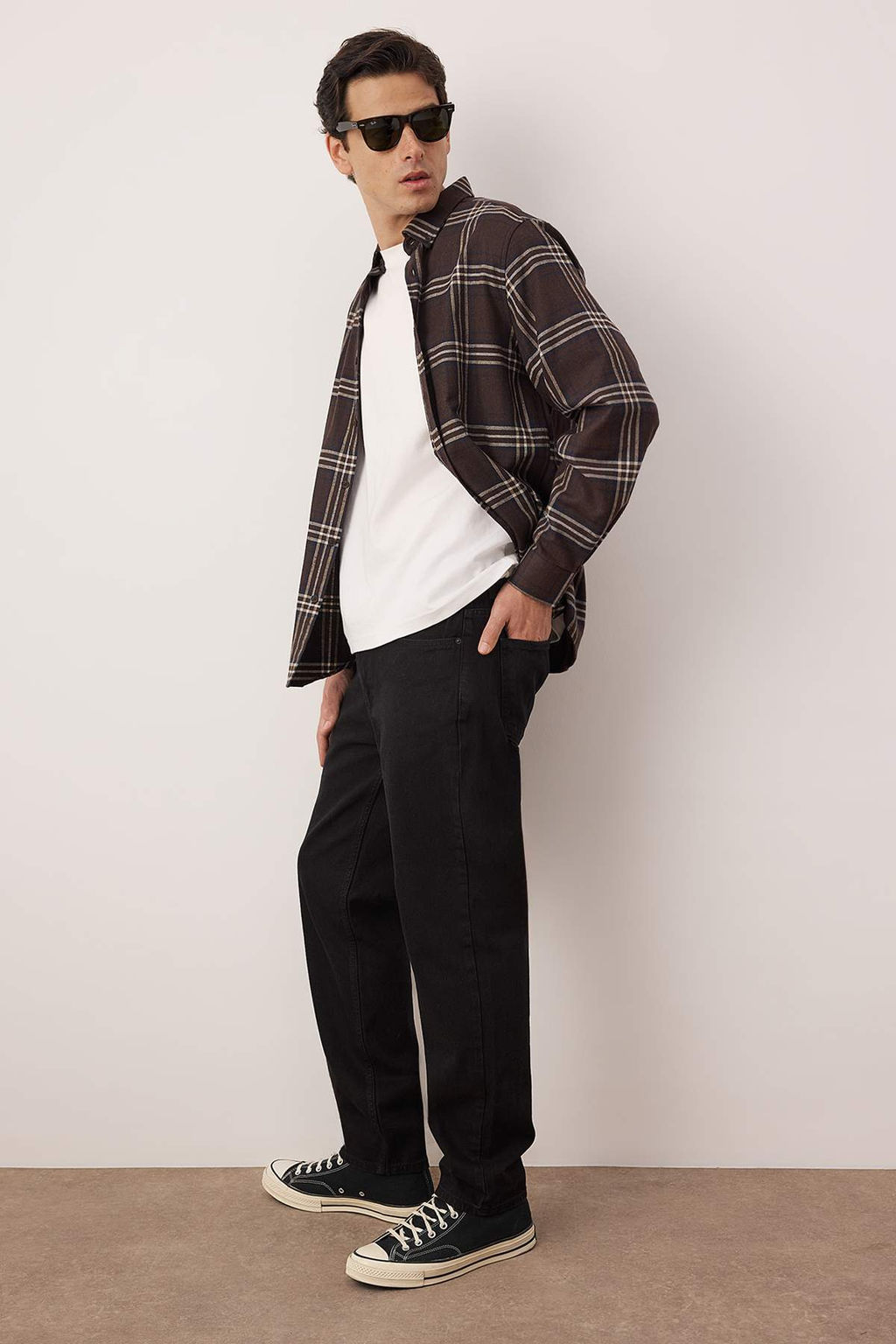 TRENDYOL MAN Siyah %100 Pamuk Relax Fit Boyfriend Jeans Kot Pantolon TMNAW23JE00076 - Trendyolmilla фото 15