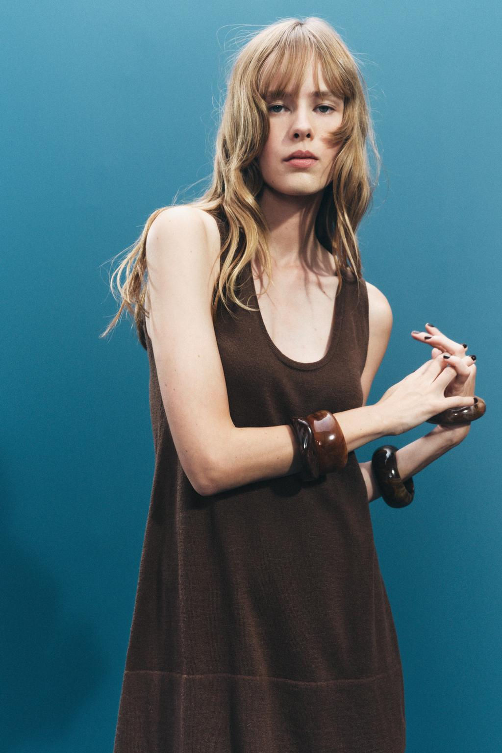 PLAIN KNIT SLEEVELESS TOP - Zara фото 2