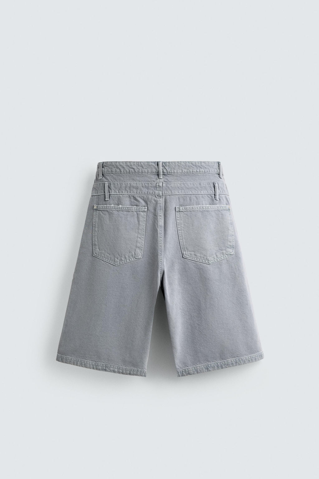 BERMUDA DENIM CINTURA EFECTO SUPERPOSICI?N / Azul lavado - Zara фото 8