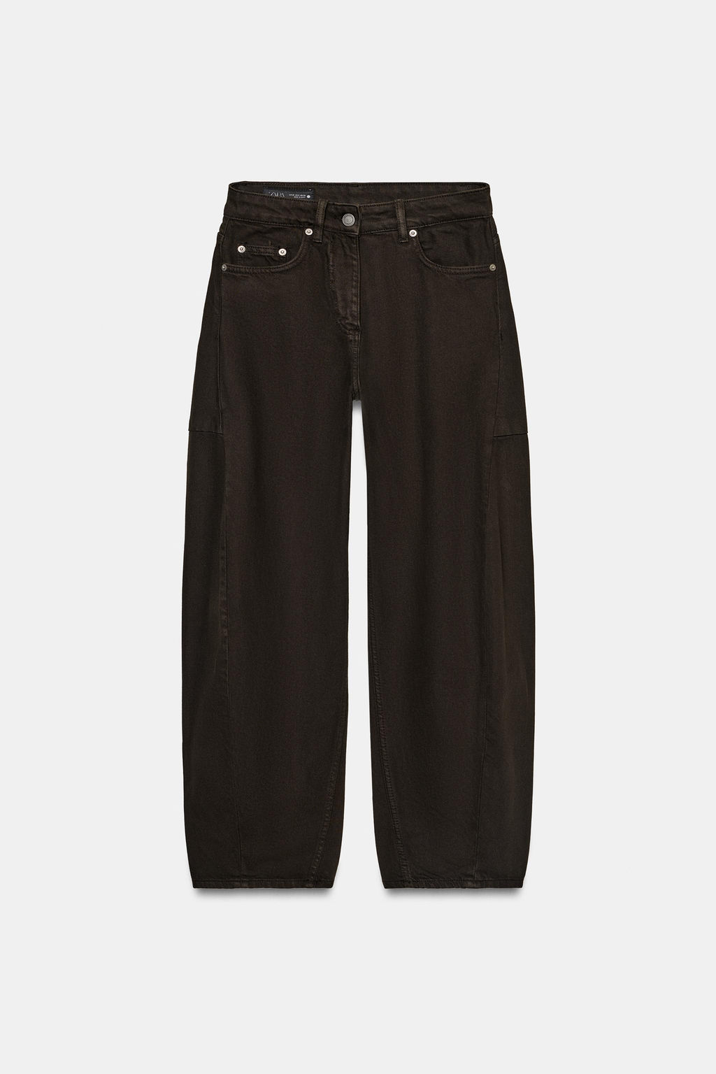ZW COLLECTION BALLOON MID-WAIST JEANS - Zara фото 10
