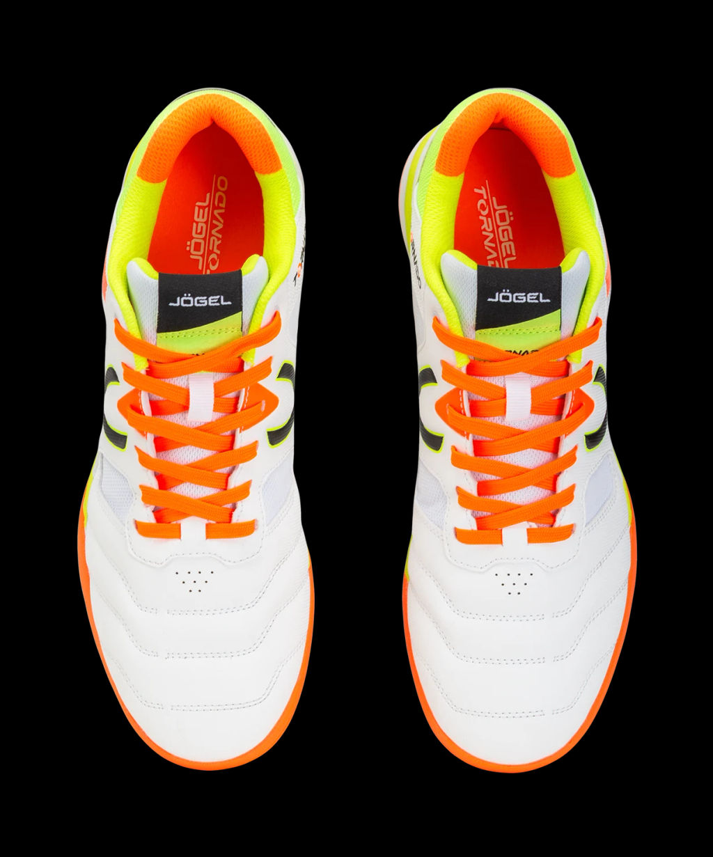 Бутсы зальные JOGEL Tornado 2.0 White/orange  фото 3