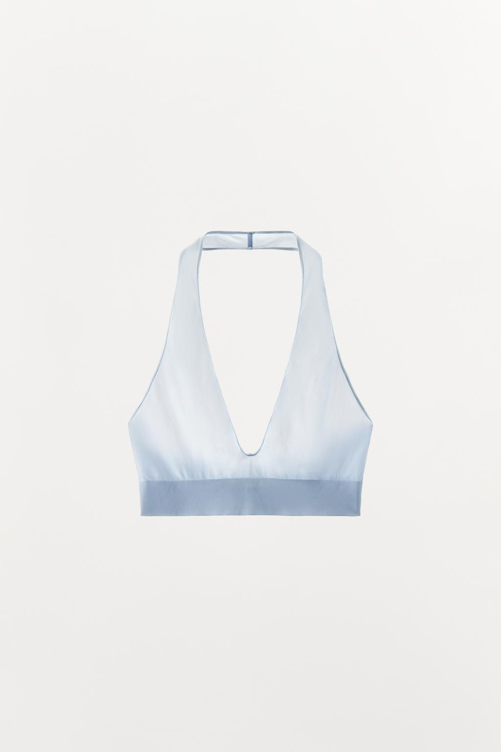 HALTER BRA WITH POLYAMIDE - Zara фото 15