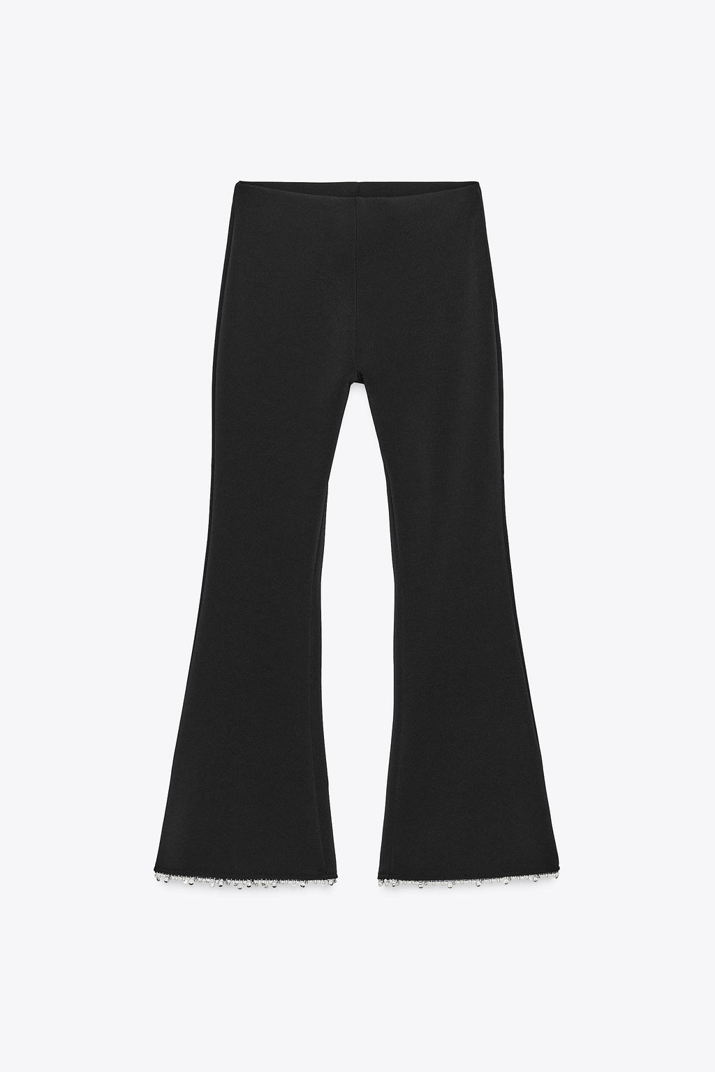 FLARE STRETCH TROUSERS WITH FAUX PEARLS - Zara фото 5