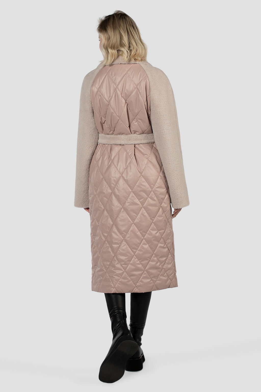 Пальто женское демисезонное (пояс) Утеплитель: Синтепон - El podio фото 5