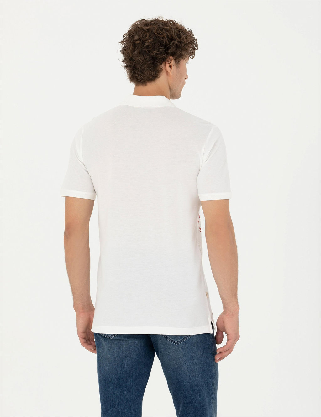 Ekru Slim Fit Polo Yaka Ti__rt - Pierre cardin фото 5