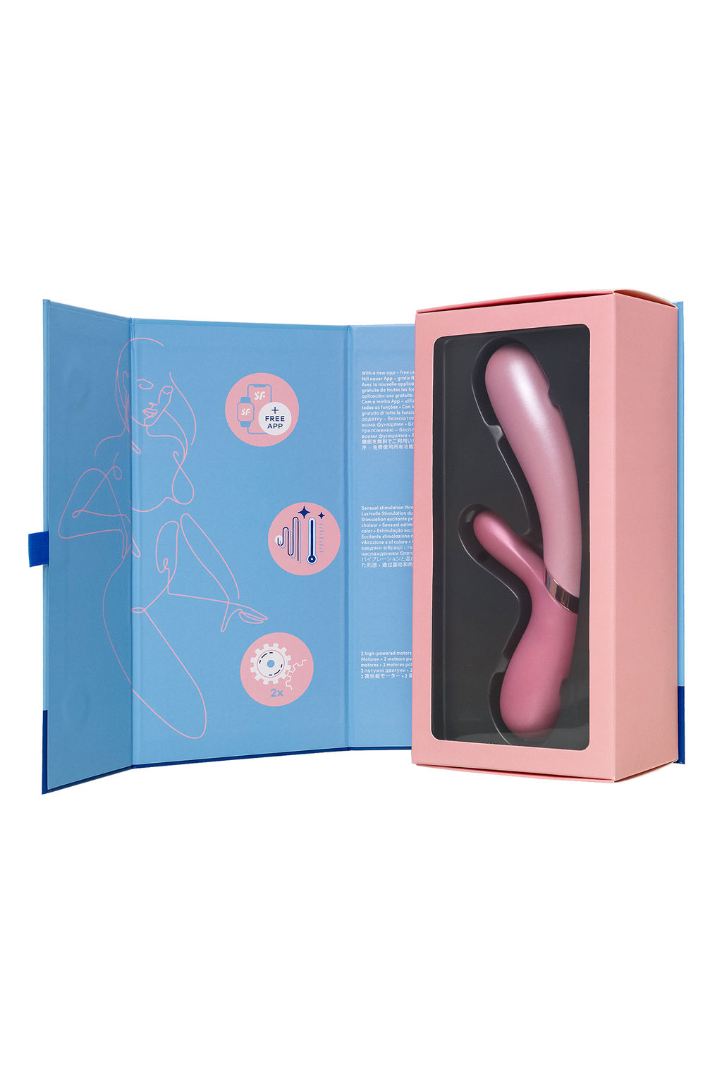 Вибратор Satisfyer Hot Lover с клиторальным стимулятором, розовый  фото 10