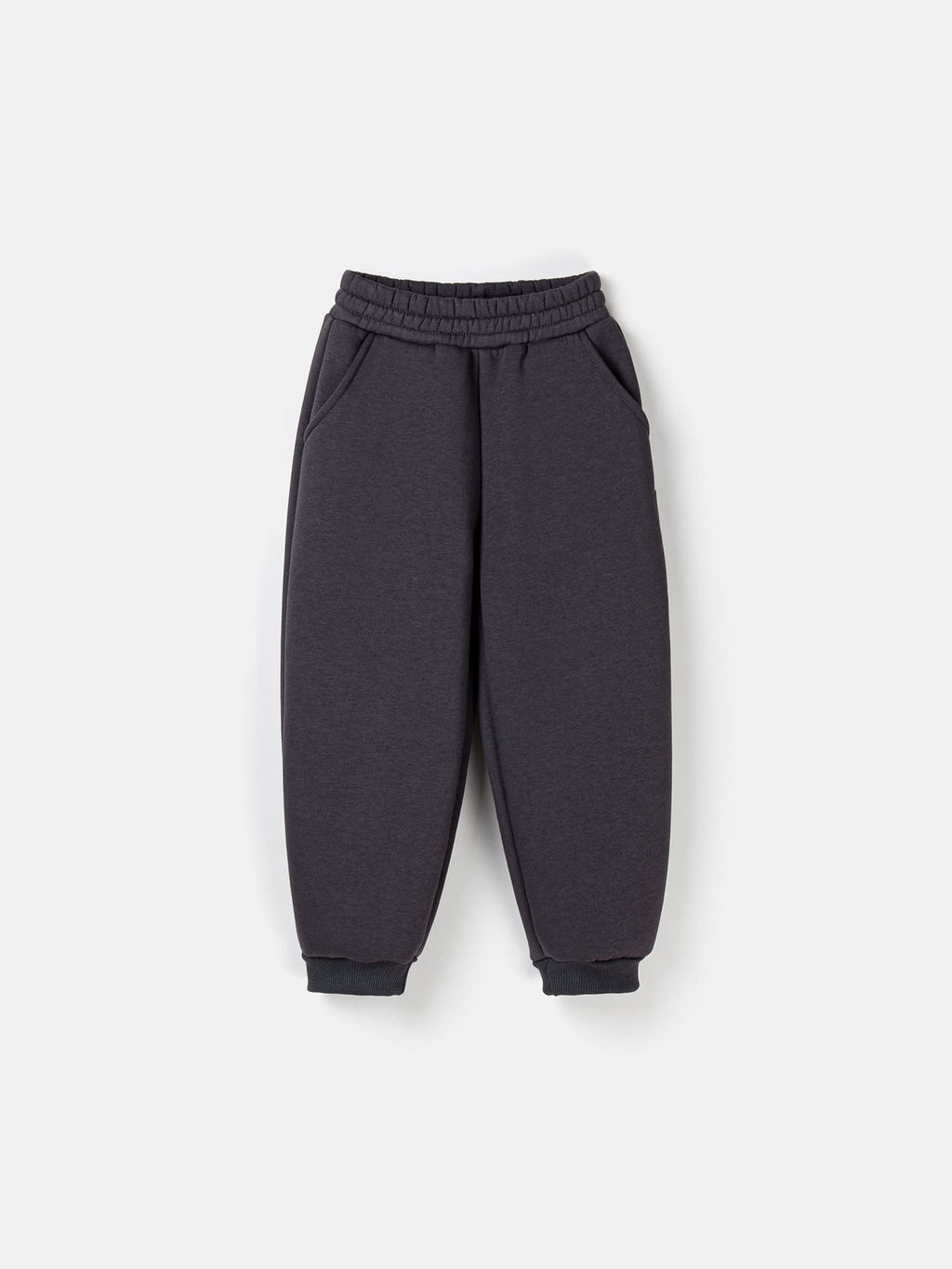Джоггеры оверсайз Графит с карманами утепленные - Bungly фото 2