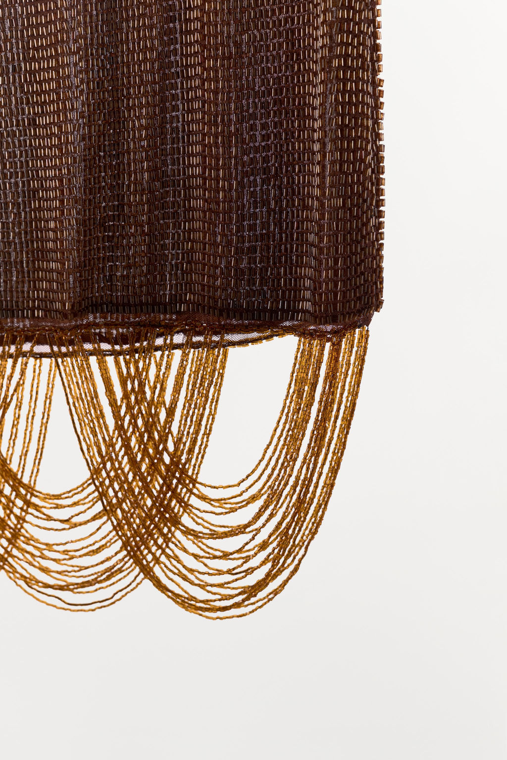 MINI SKIRT WITH BEADS AND FRINGING - Zara фото 8