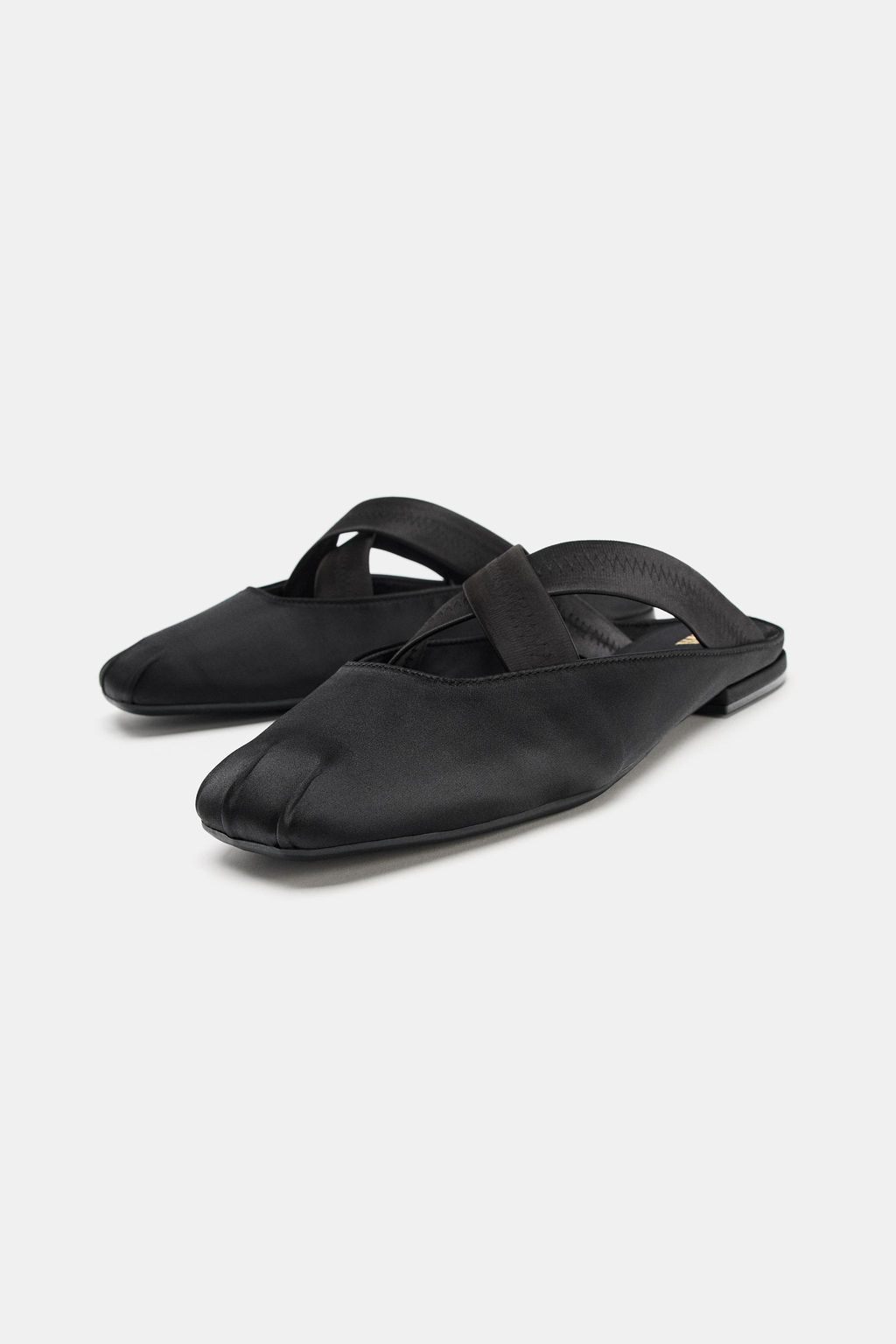 SLINGBACK BALLET FLATS WITH CROSSED ELASTIC STRAPS - Zara фото 7