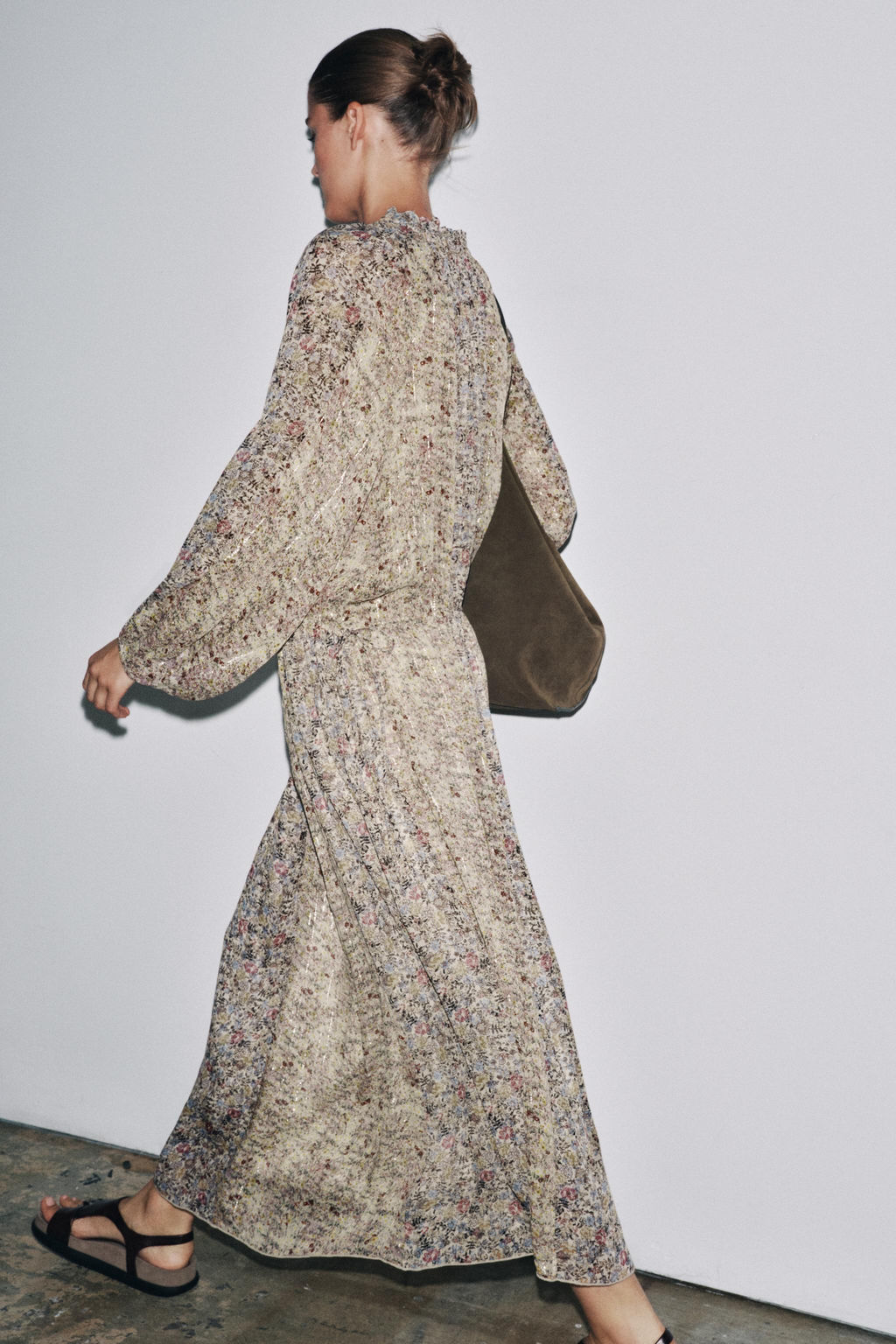 ZW COLLECTION METALLIC THREAD DRESS - Zara фото 13