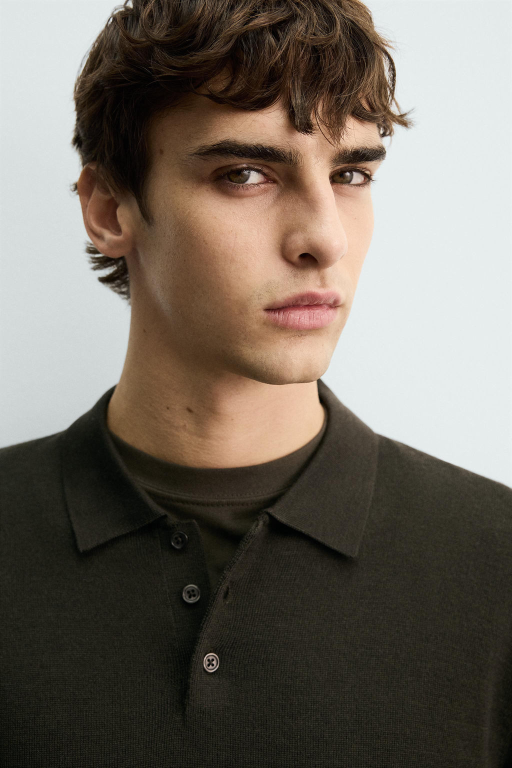 WOOL KNIT POLO SHIRT - Zara фото 5