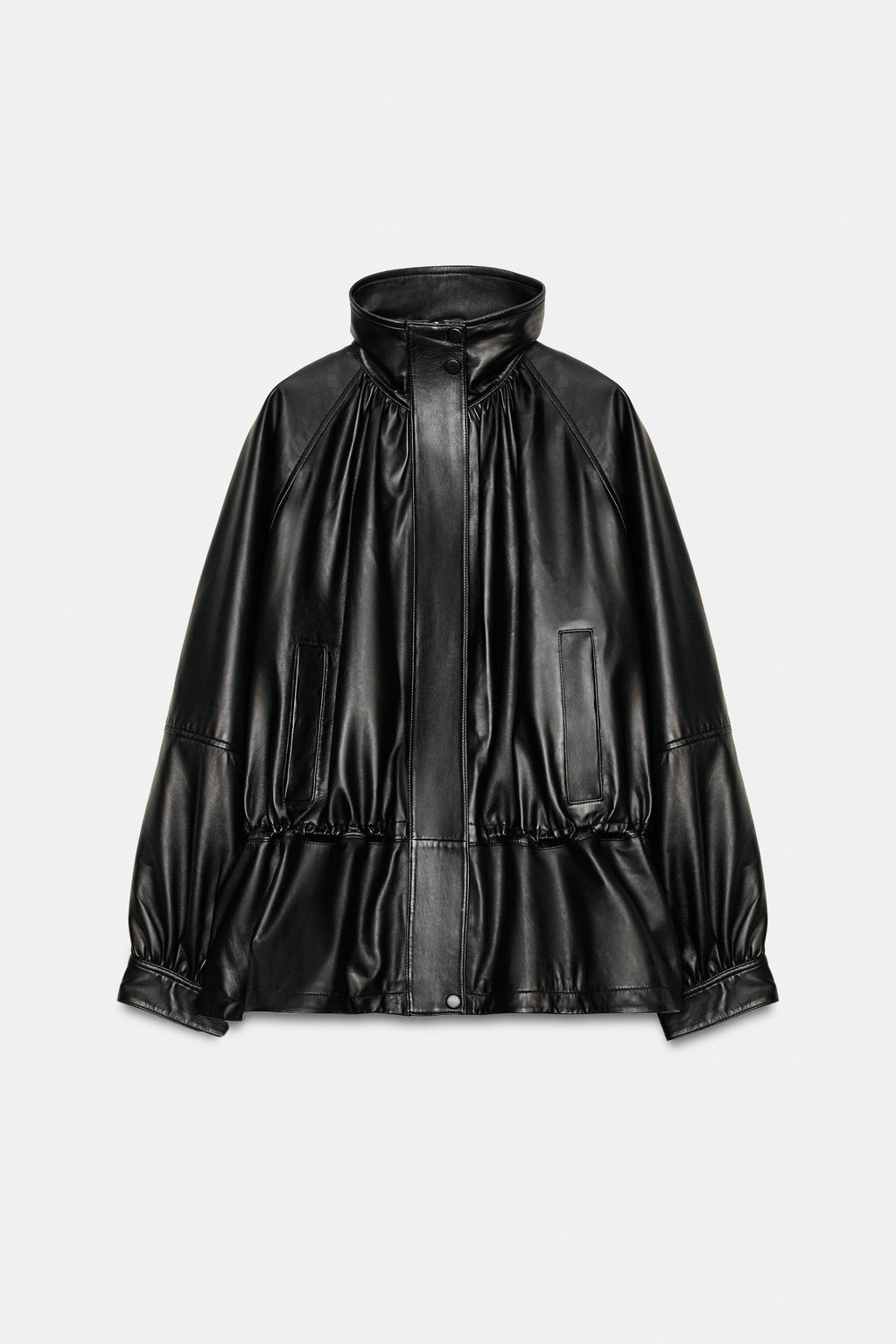 100% LEATHER JACKET ZW COLLECTION LIMITED EDITION - Zara фото 15