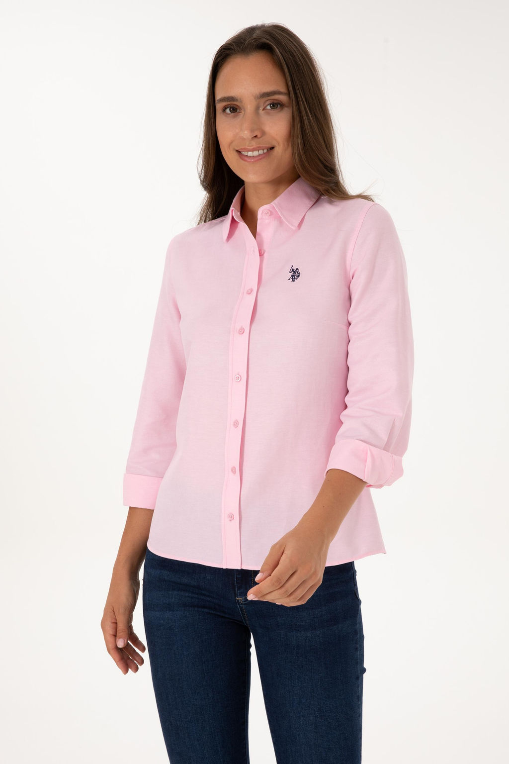 Kad_n Pembe Uzun Kollu Basic G_mlek Sepette S_rpriz _ndirim - U.s. polo assn фото 3