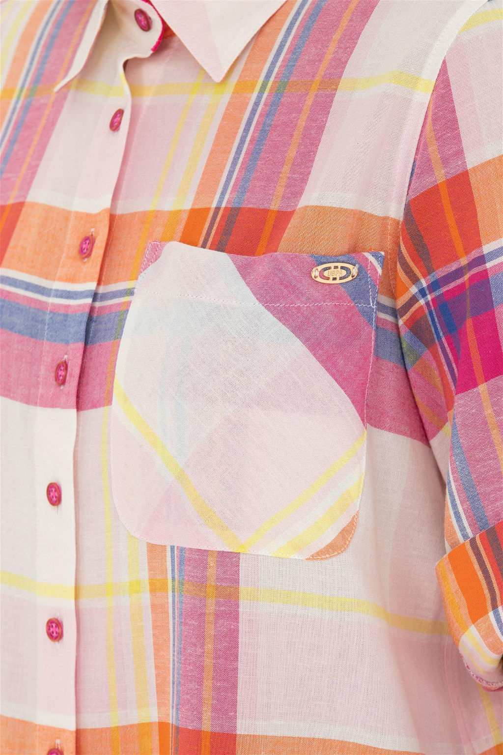 Женская розовая рубашка с длинным рукавом Неожиданная скидка в корзине - U.s. polo assn фото 7