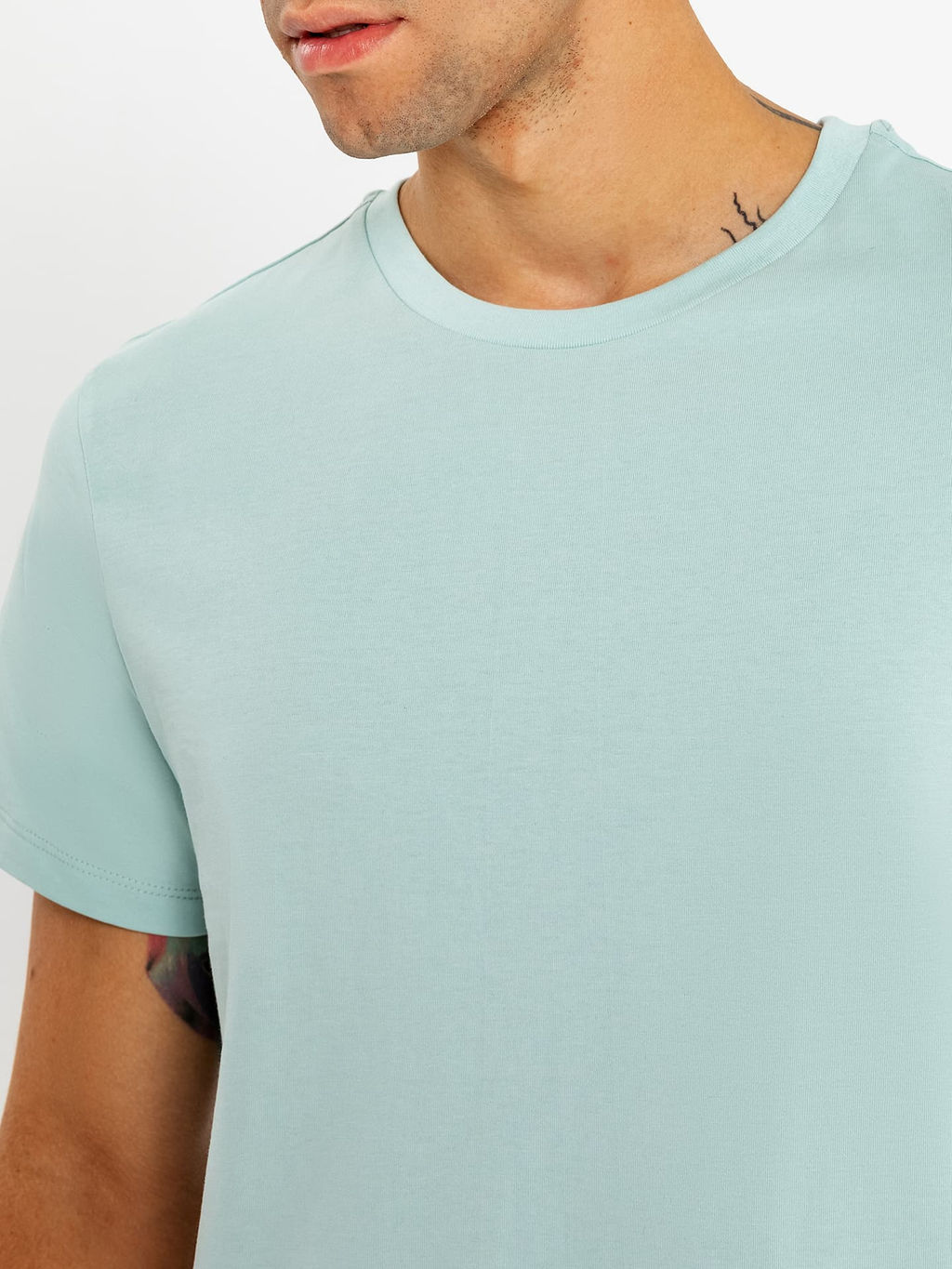 Футболка мужская в голубом оттенке лазурь 111773-1 - Mark formelle фото 4