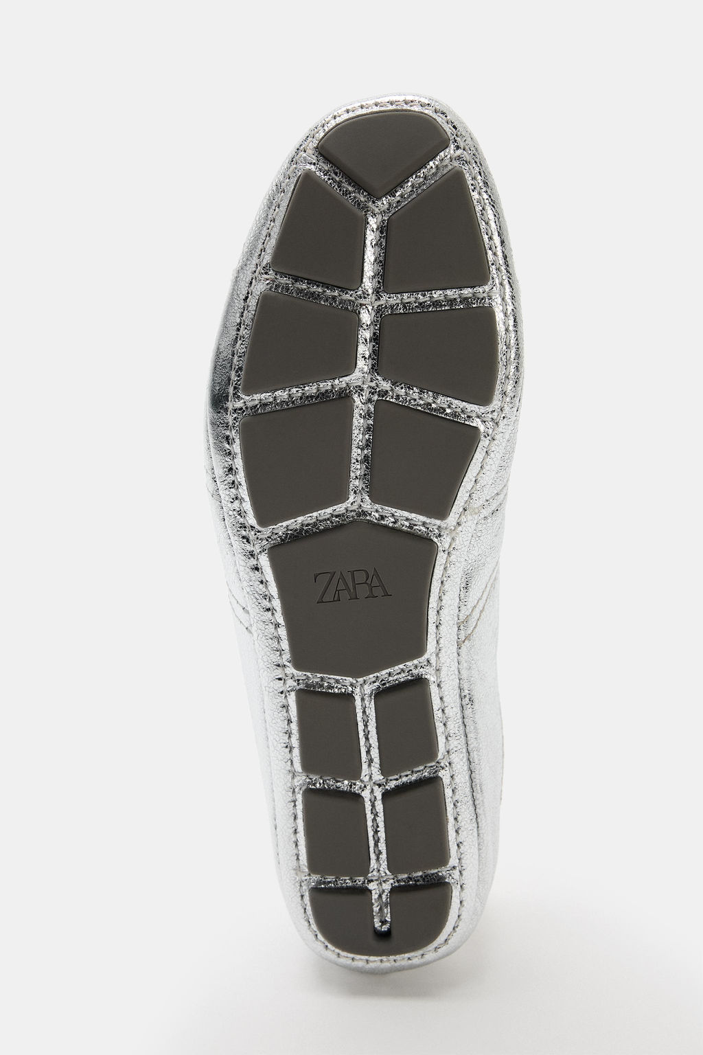 BAILARINA DEPORTIVA PIEL METALIZADA / Plata