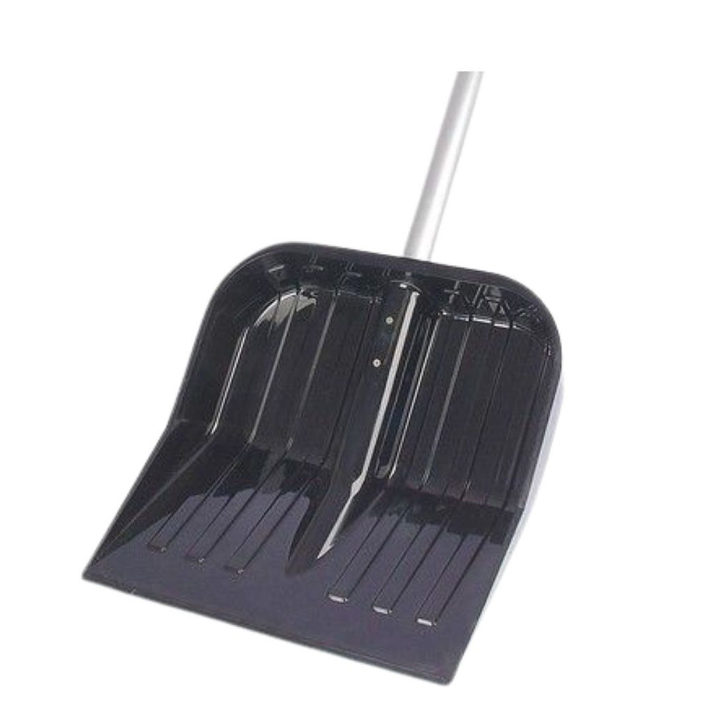 Лопата д/снега из полик-та "Эконом" 430х420мм (с черенком) М3619