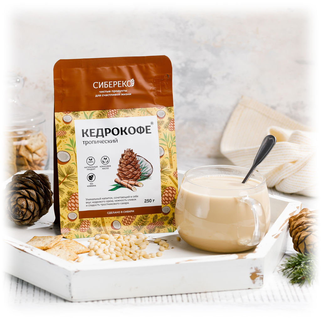 Кедрокофе тропический Квадропак 250 г.