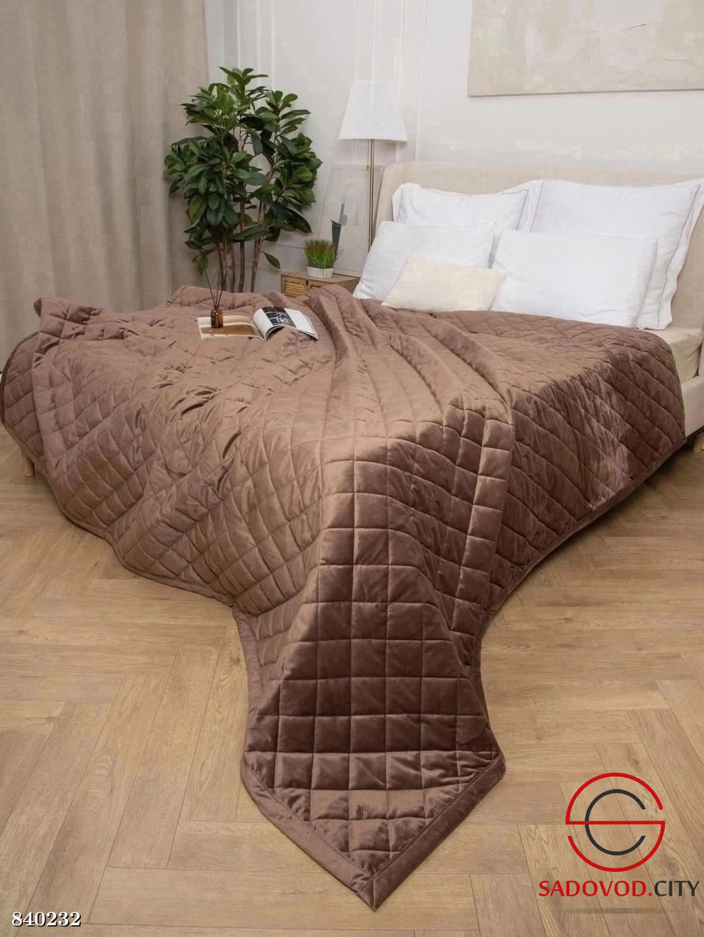 Покрывало на кровать велюровое