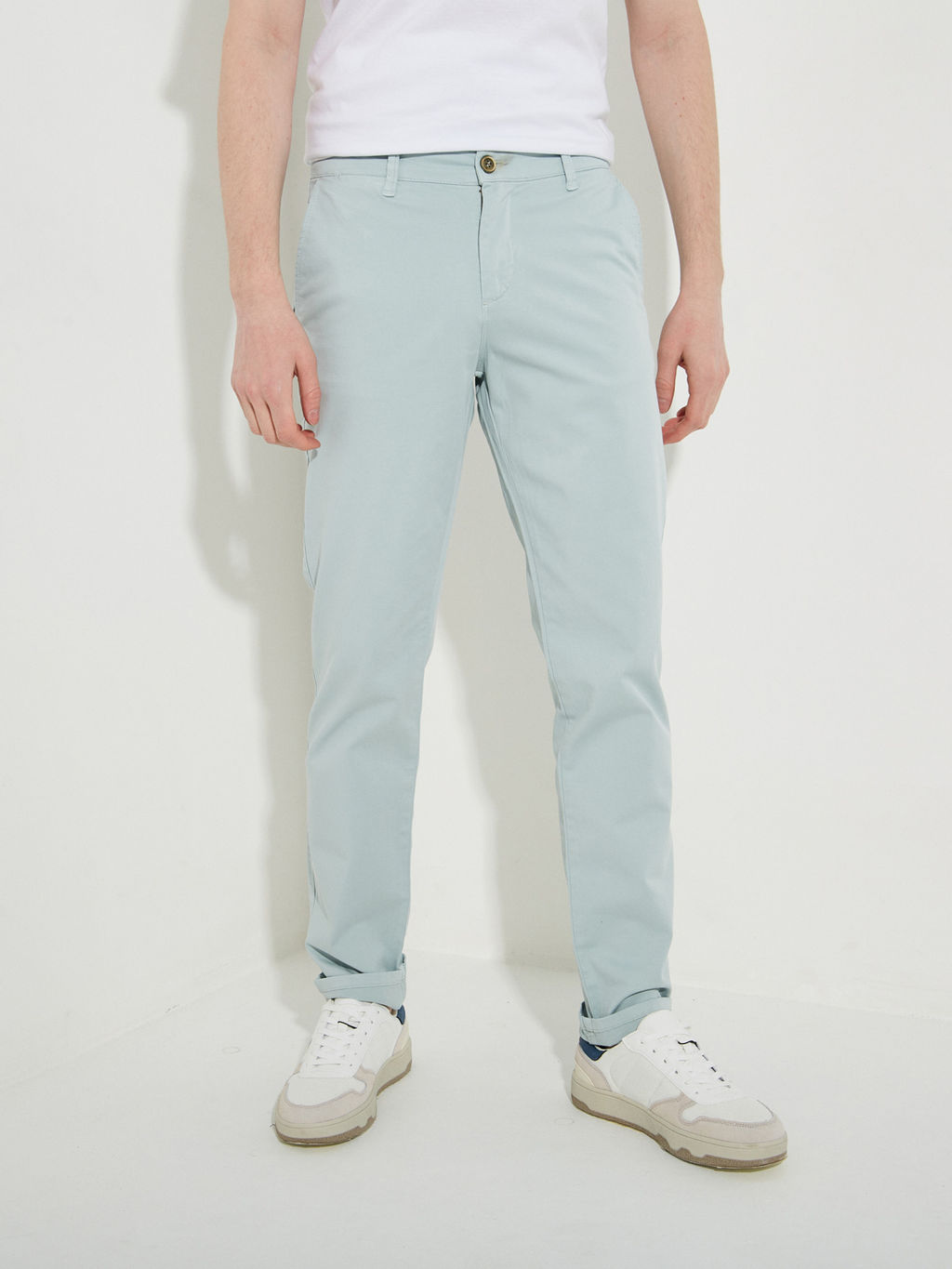 Мужские брюки зауженного кроя - Mossmore фото 32