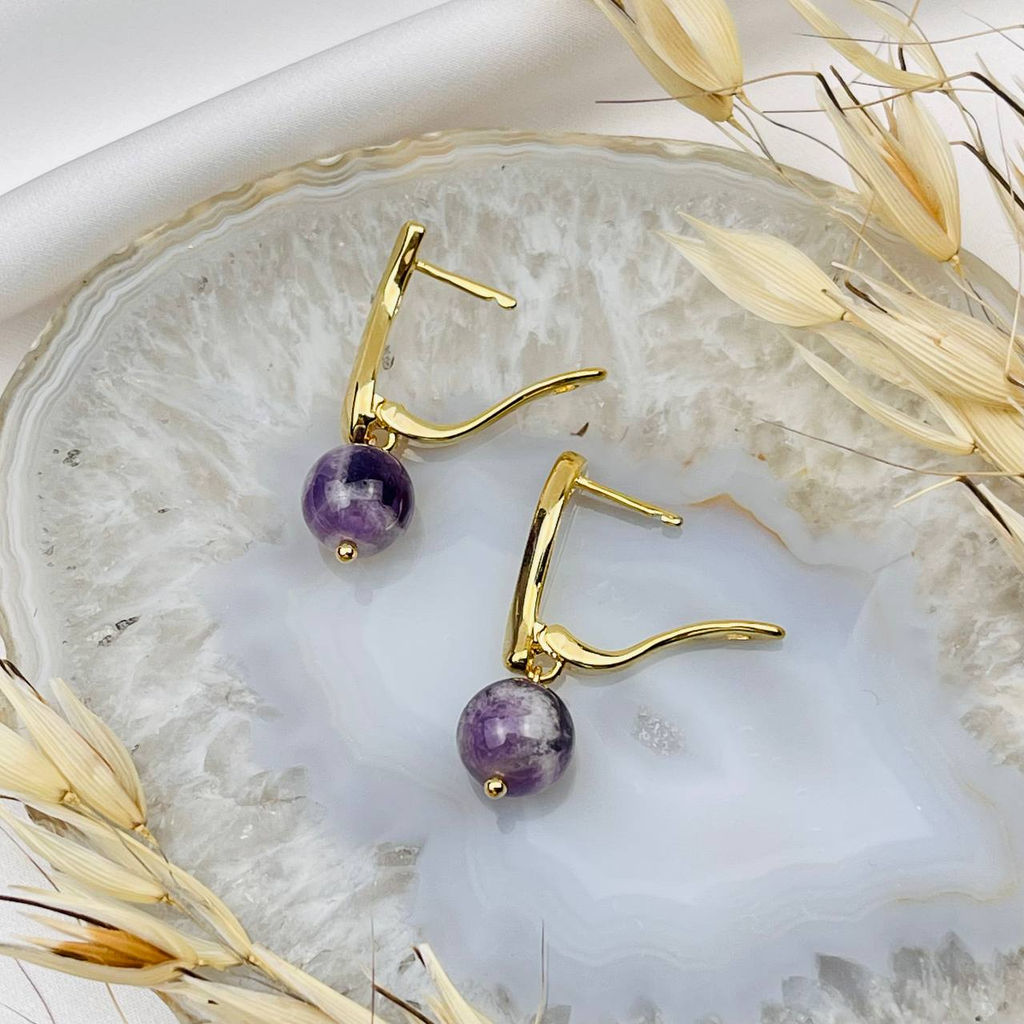 Серьги из Аметиста