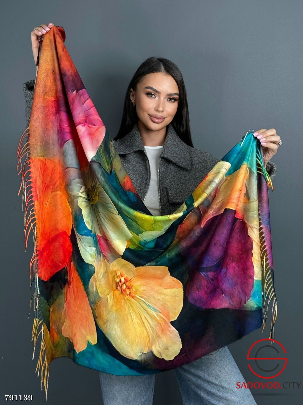 Платок из кашемира 110х110 см