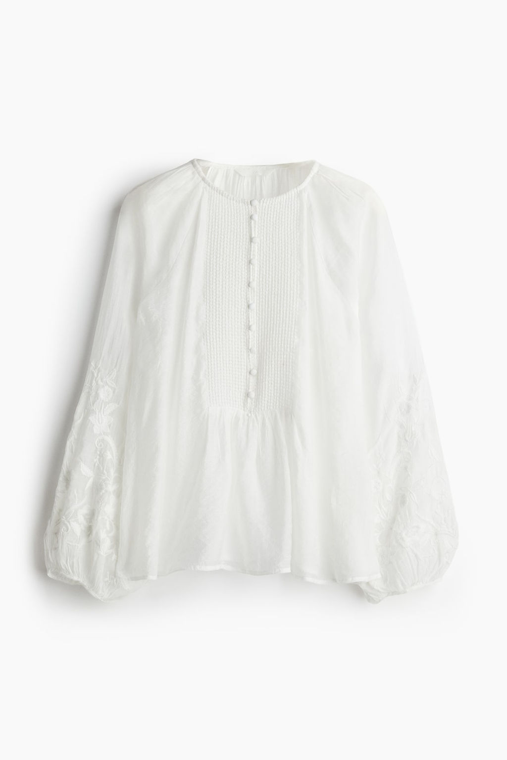 Blusa con mangas globo - H&m фото 6