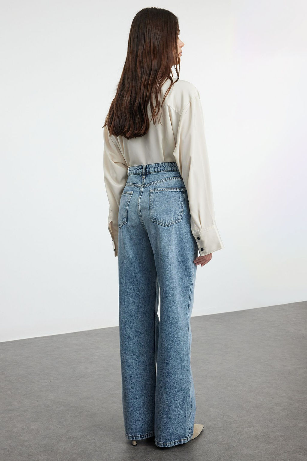 Mavi Y_ksek Bel Wide Leg Jeans TWOAW25JE00091 - Trendyolmilla фото 5