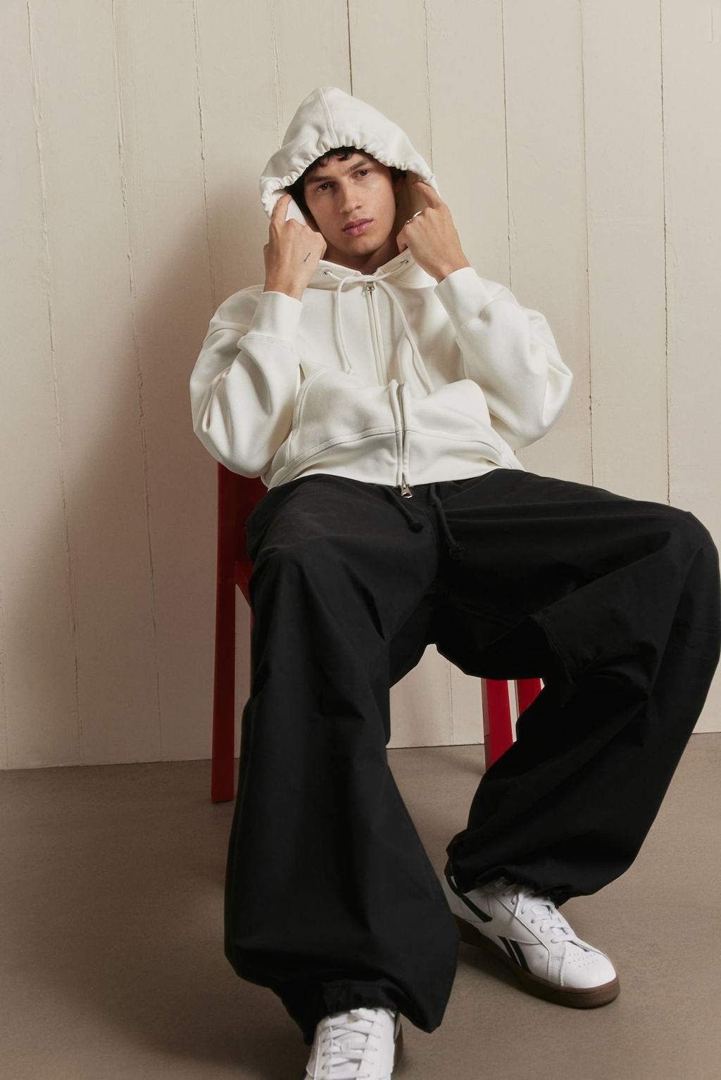 Chaqueta sudadera con capucha Oversized Fit - H&m фото 3