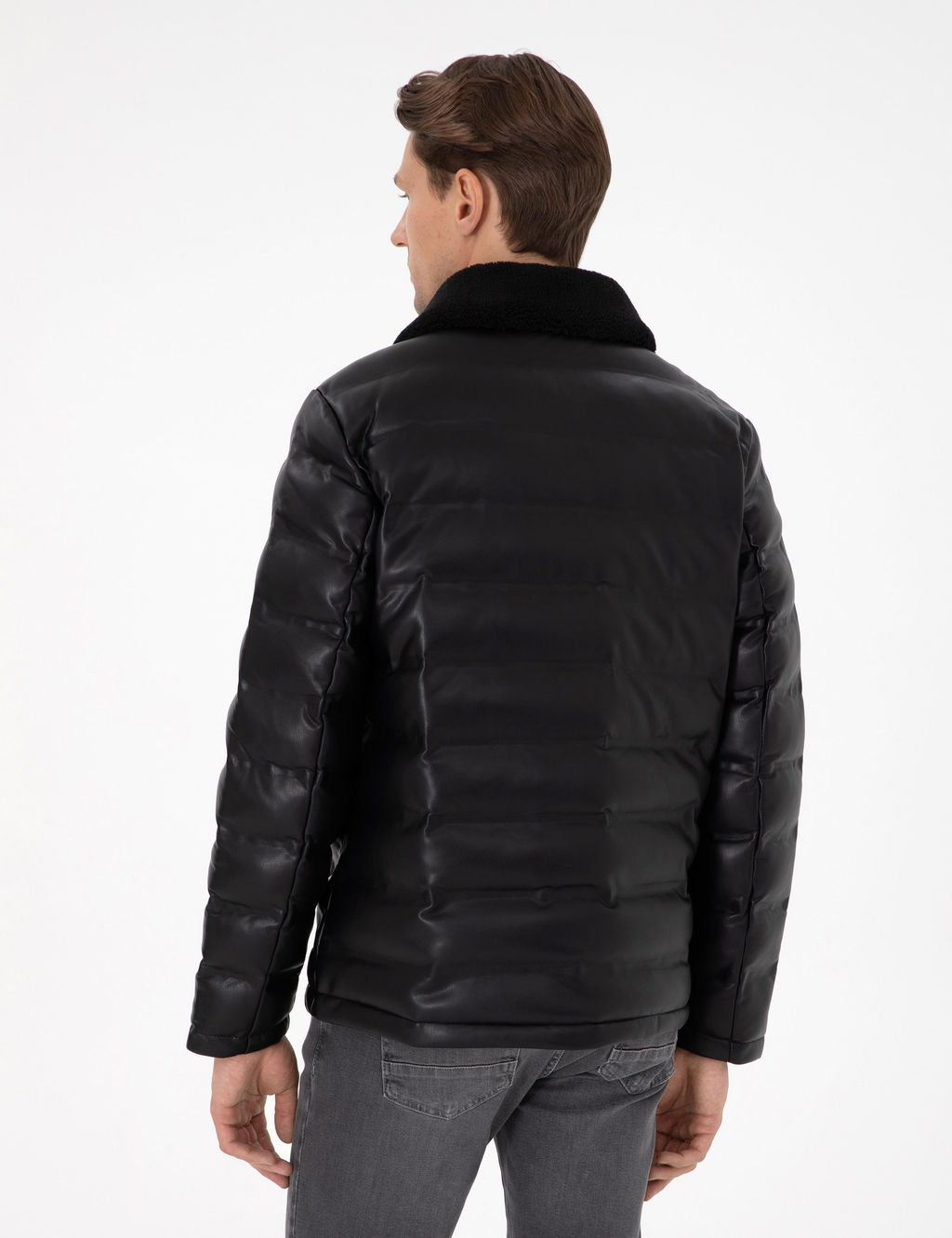 Siyah Deri Ceket - Pierre cardin фото 5
