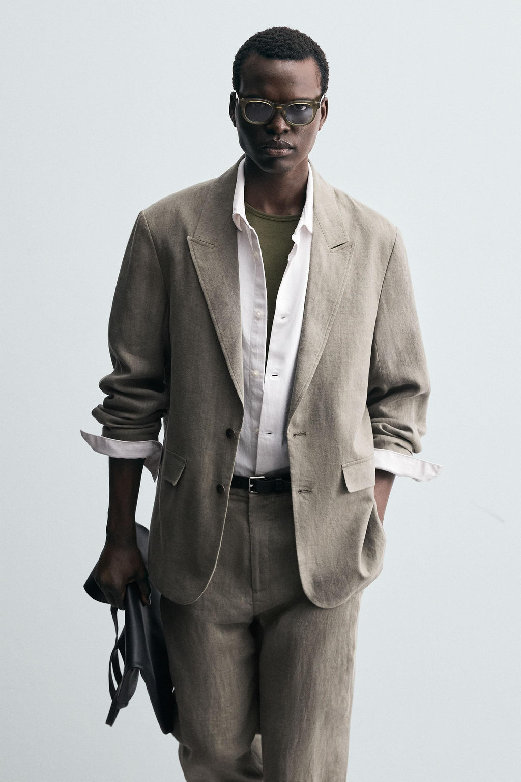 WASHED 100% LINEN SUIT BLAZER - Zara фото 7