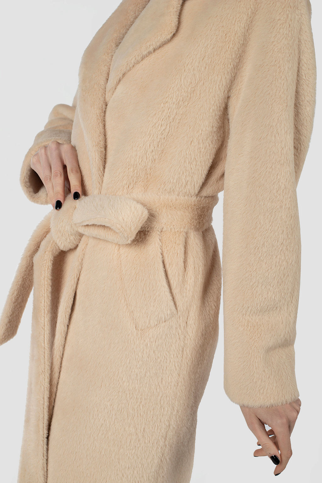 Пальто женское демисезонное (пояс) - El podio фото 13