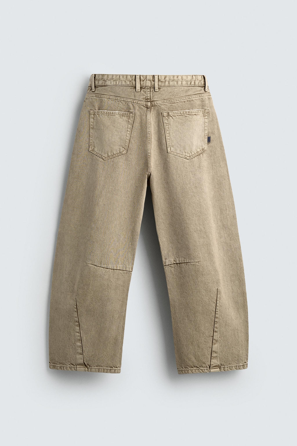 WASHED BARREL FIT TROUSERS - Zara фото 8