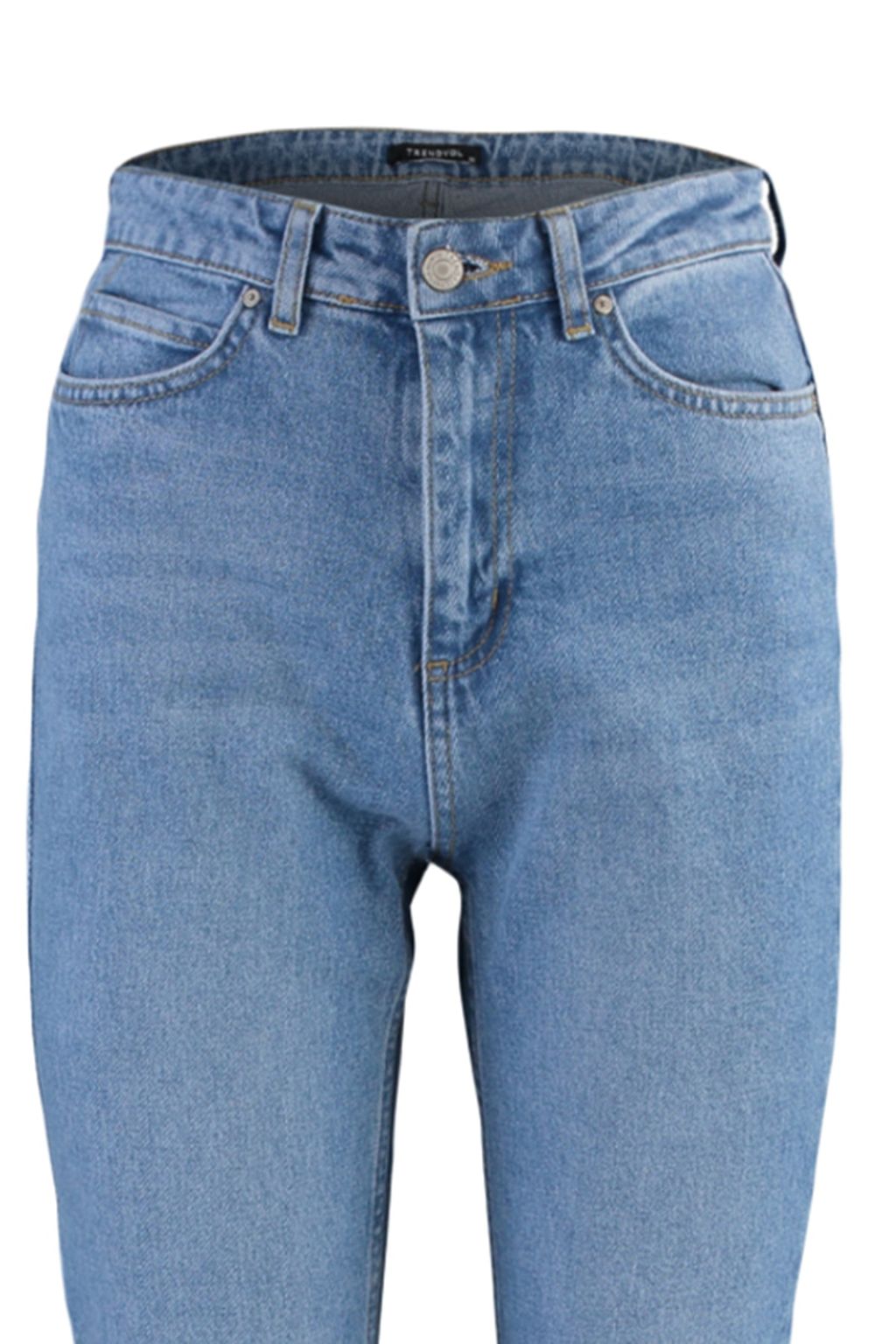 TRENDYOLMILLA Siyah Y?rtmacl? Yuksek Bel Flare Jeans TWOAW22JE0382  фото 14