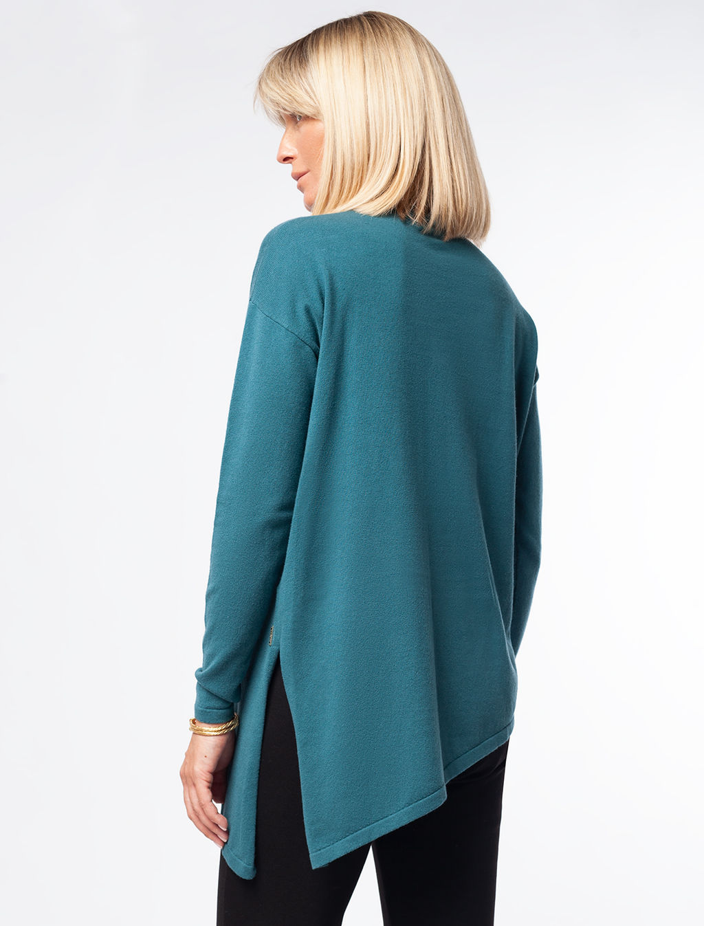 VILATTE / Асимметричный свитер тонкой вязки  фото 6