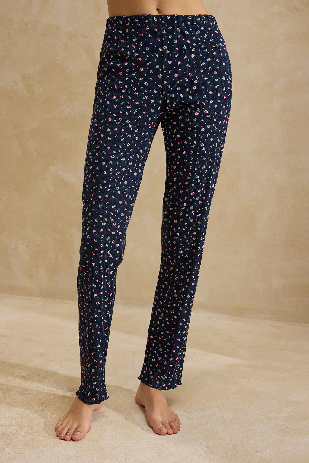 Yesil %100 Pamuklu Cicekli Kurdele/Fiyonklu Fitilli/Pointel Orme Pijama Tak?m? THMSS26PT00010 - Trendyolmilla фото 39