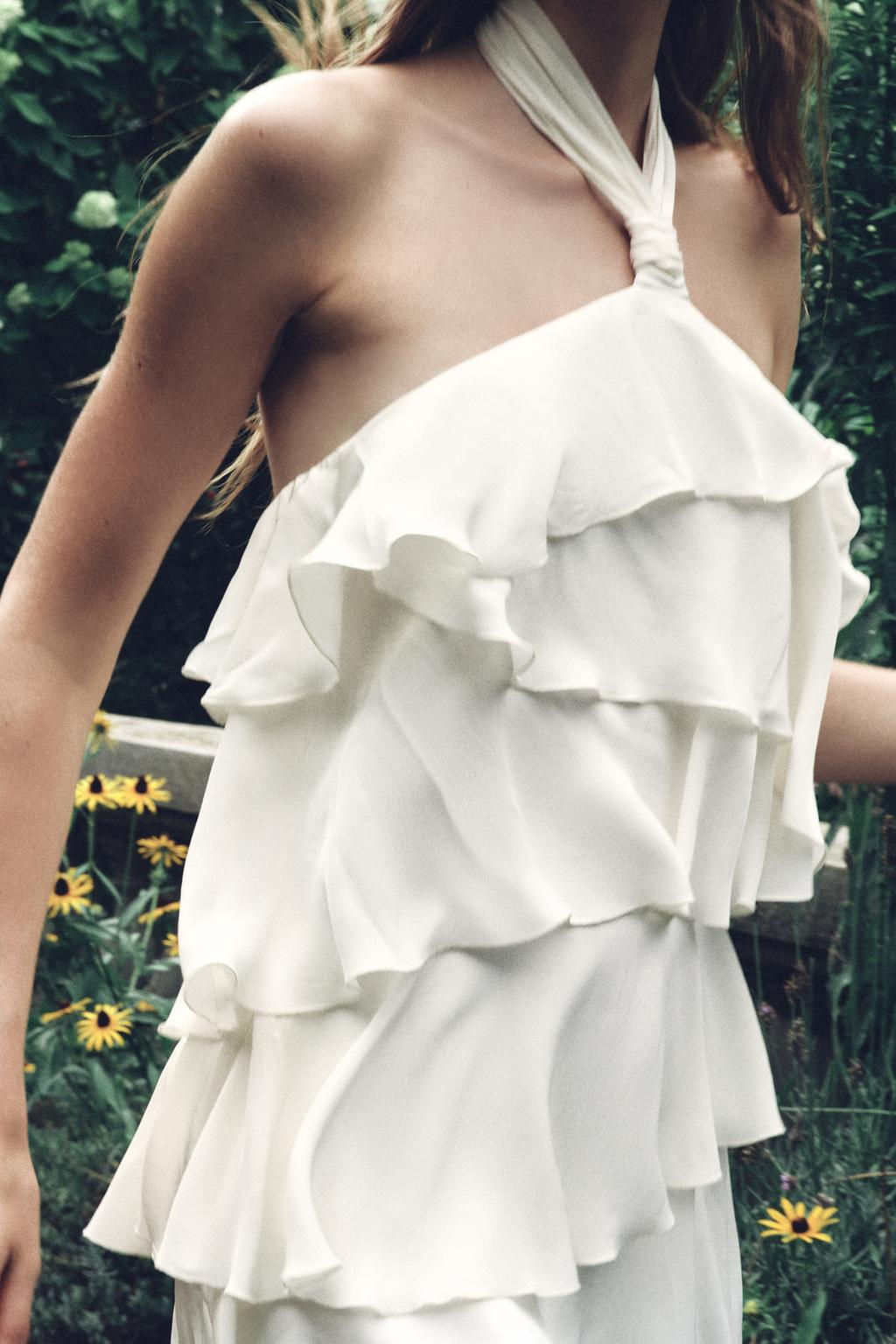 RUFFLED MINI DRESS