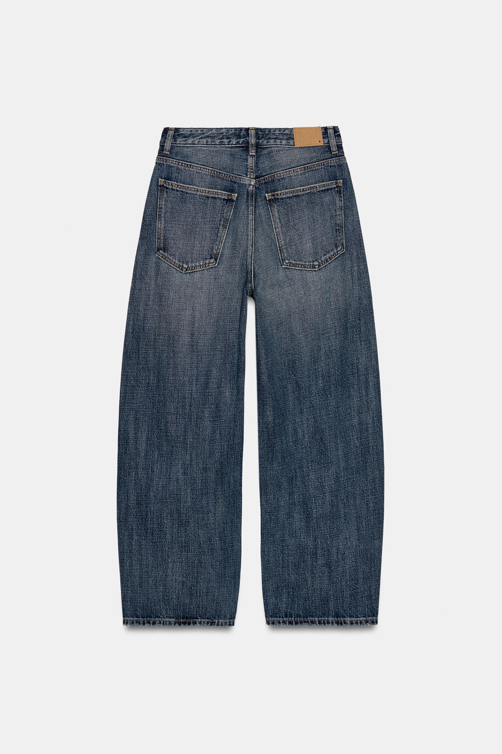 JEANS TRF BAGGY BALLOON TIRO MEDIO / Azul medio - Zara фото 7