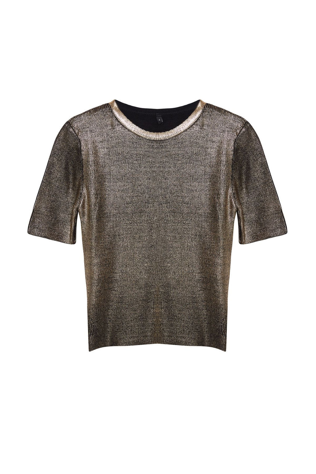 Alt?n Crop Varak Bisiklet YakaTriko Kazak TWOAW25KZ00267 - Trendyolmilla фото 6