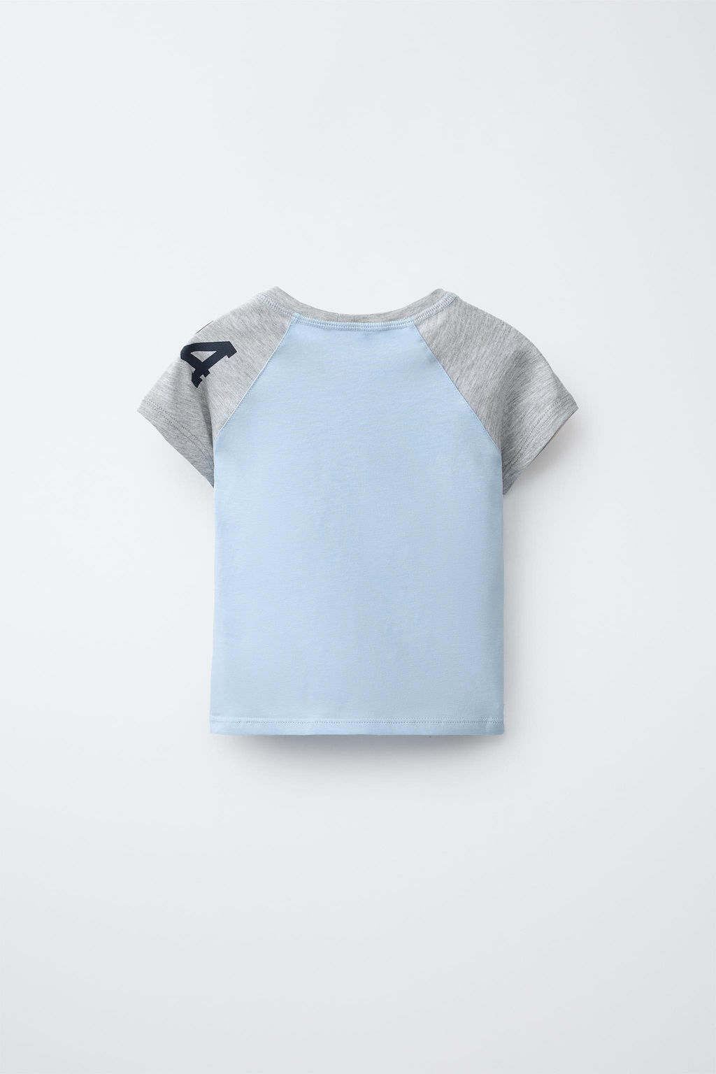 CAMISETA MANGA RANGL?N / Azul claro - Zara фото 5