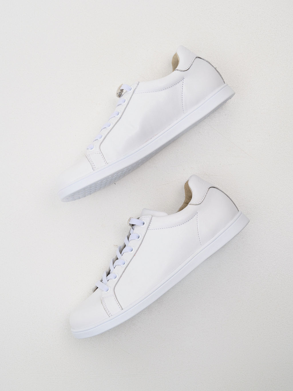 Кеды босоногие кожаные 189.астиw.Белый