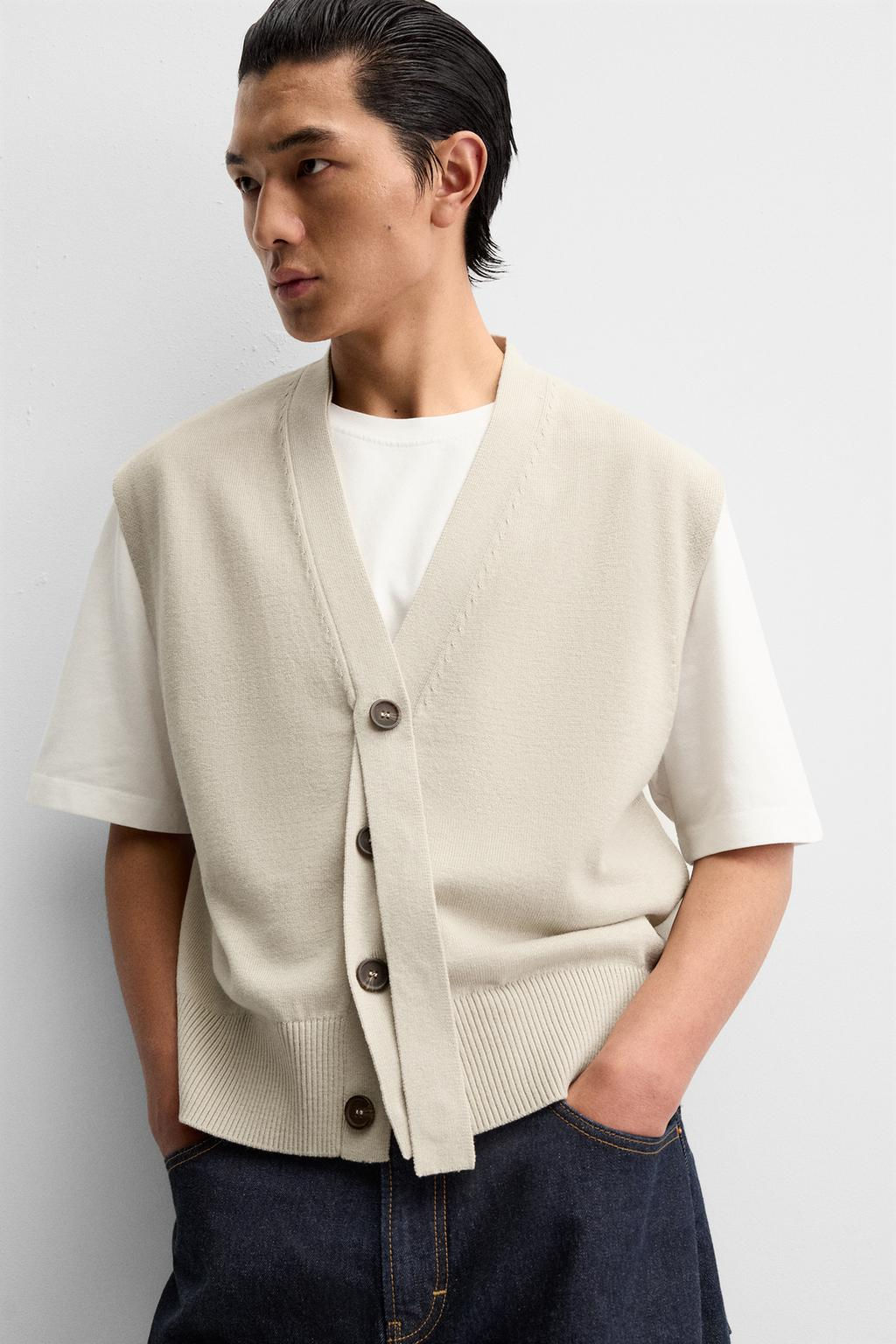 RIBBON KNIT WAISTCOAT - Zara фото 5