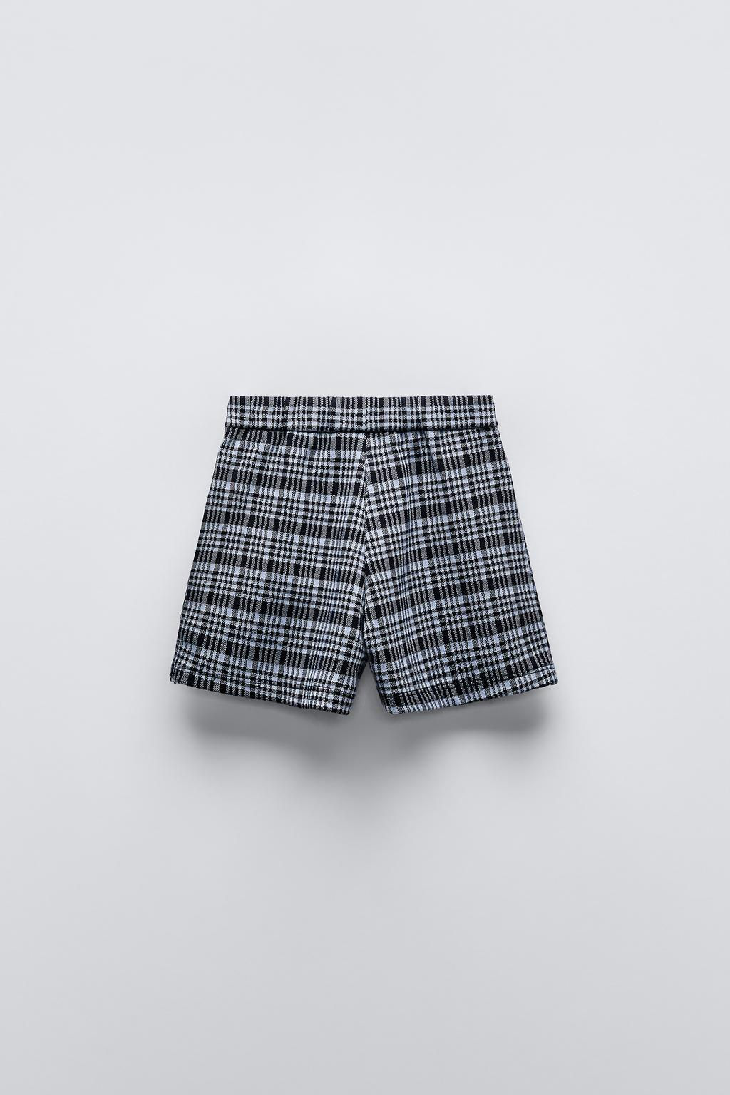 CHECKED SKIRT WITH BUCKLE - Zara фото 2