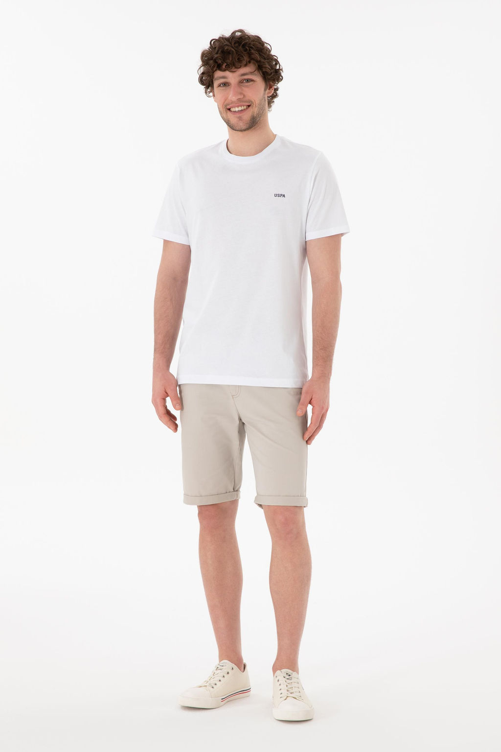Erkek Regular Fit Bisiklet Yaka Beyaz Basic Ti__rt Sepette S_rpriz _ndirim - U.s. polo assn фото 5