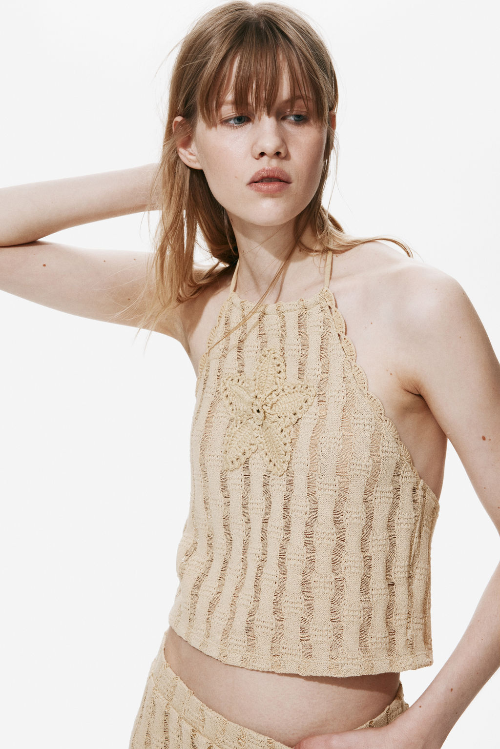 Top halter efecto crochet - H&m фото 4
