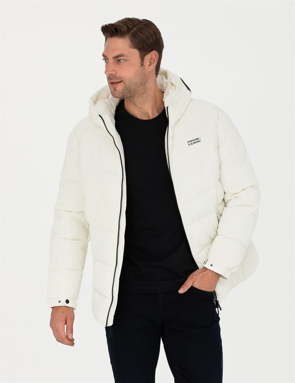 Ekru Kap__onlu Spor Mont - Pierre cardin фото 10